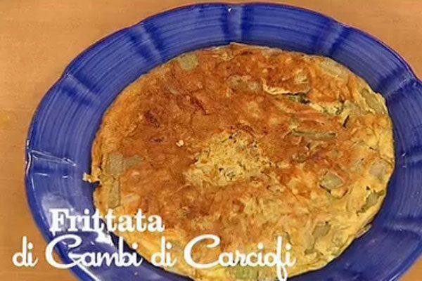 Frittata di gambi di carciofi - I menu di Benedetta