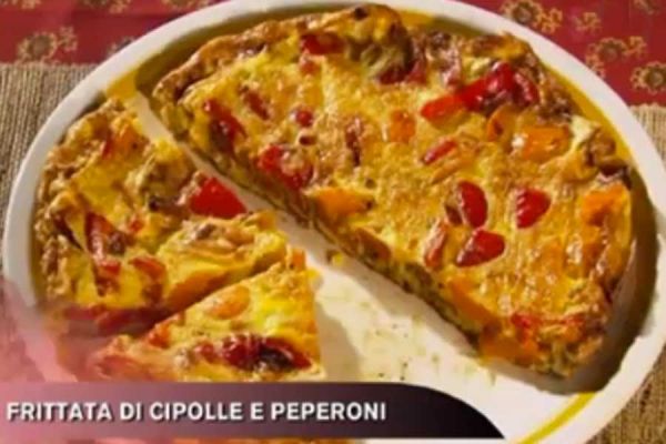 Frittata di cipolle e peperoni - Cucina con Buddy