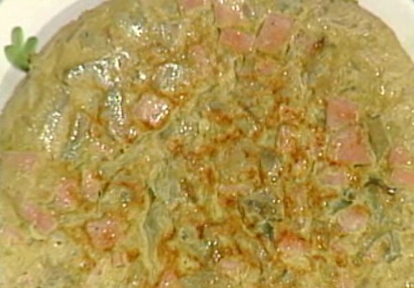 Frittata di carciofi e mortadella - Antonella Clerici