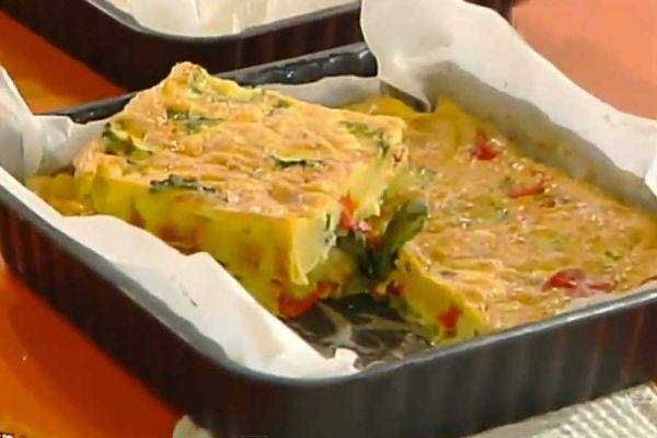 Frittata al forno con patate e verdure - Antonella Clerici