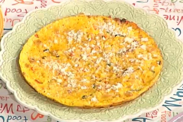 Frittata con tomini, verdure e bacon - Anna Moroni