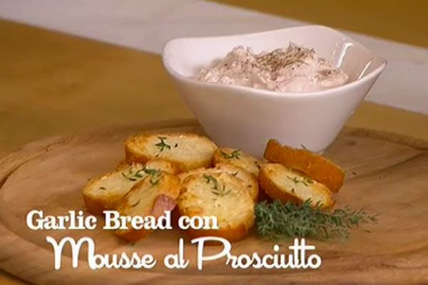Garlic bread con mousse al prosciutto - I menù di Benedetta