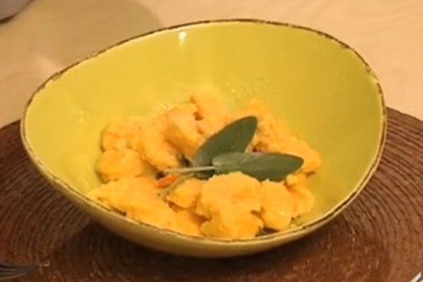 Gnocchi di zucca - cotto e mangiato