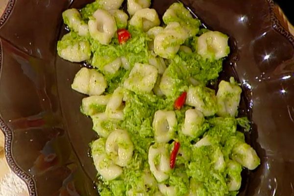 Gnocchi di farina con pesto di zucchine - Luisanna Messeri