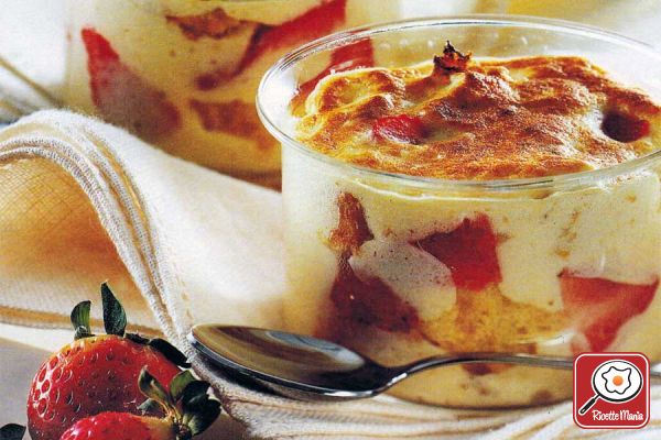 Gratin di zabaione alle fragole