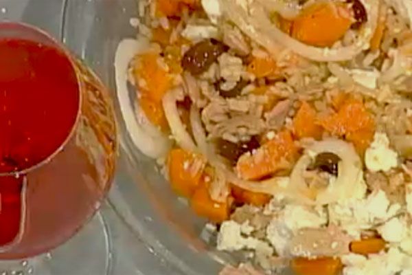 Insalata di riso integrale con zucca estiva - Antonella Clerici