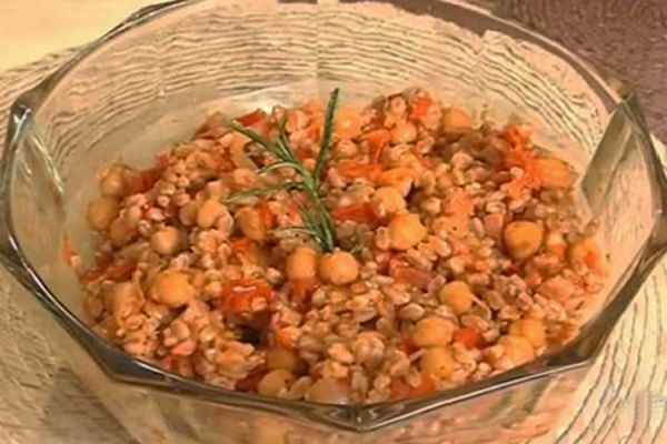 Insalata di farro e ceci - cotto e mangiato