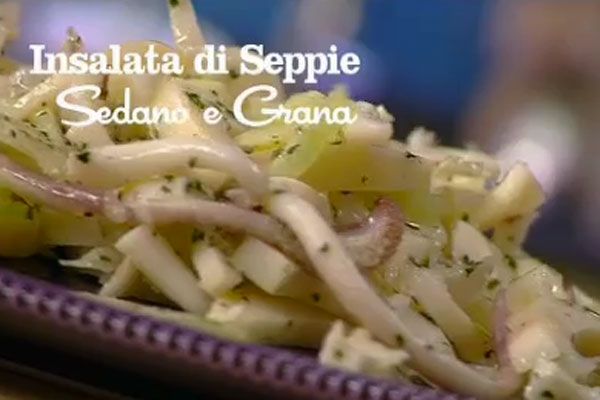 Insalata di seppie sedano e grana - I men di Benedetta