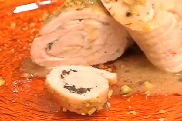 Involtini di tacchino in crosta di pistacchi - cotto e mangiato