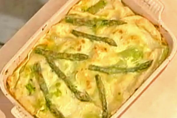 Lasagne agli asparagi e robiola - Anna Moroni