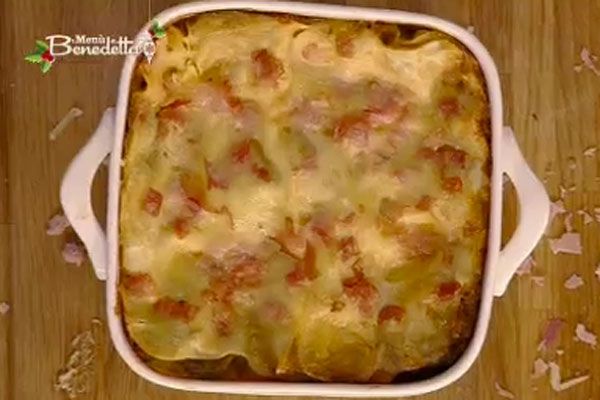 Lasagne ai carciofi e prosciutto di Praga - I men di Benedetta