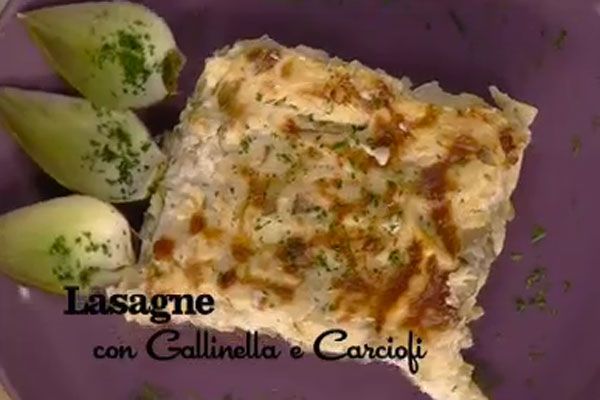 Lasagne di gallinella con i carciofi - I menù di Benedetta