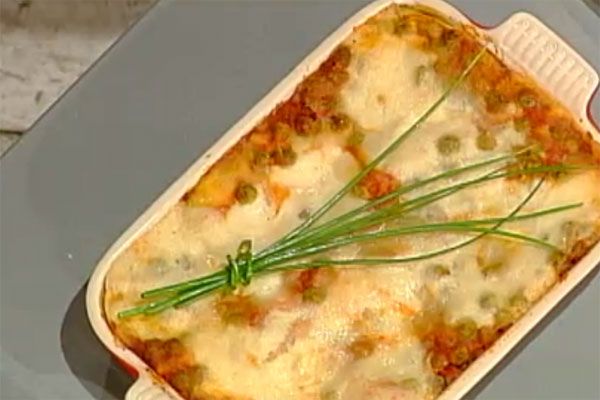 Lasagne con rag di piselli e burrata - Antonella Clerici