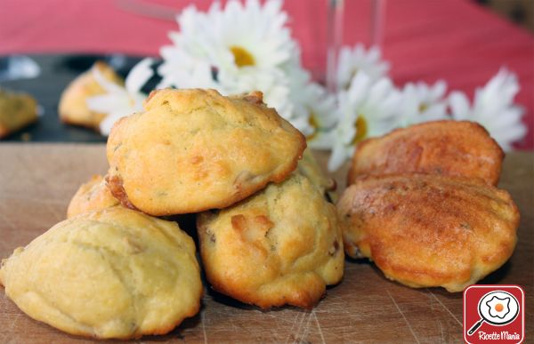 Madeleines alle cipolle e bacon