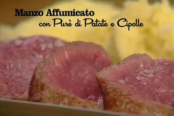 Manzo affumicato con pur di patate e cipolle - I men di Benedetta