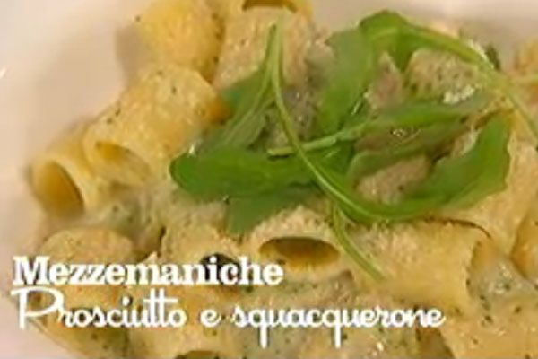 Mezzemaniche prosciutto e squacquerone - I men di Benedetta