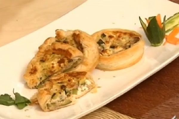 Miniquiche con zucchine e feta - cotto e mangiato