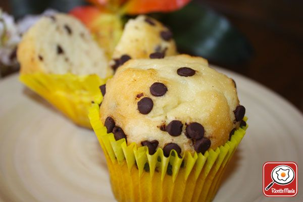 Muffin con gocce di cioccolato