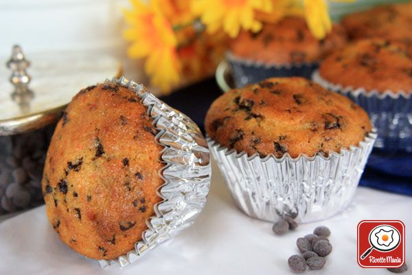 Muffin di zucca e cioccolato