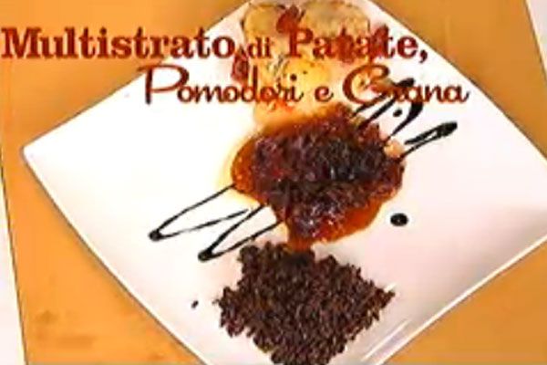 Multistrato di patate pomodori e grana - I men di Benedetta