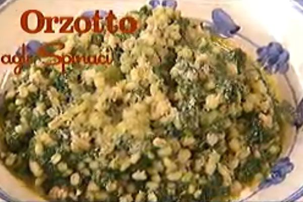 Orzotto agli spinaci - I men di Benedetta