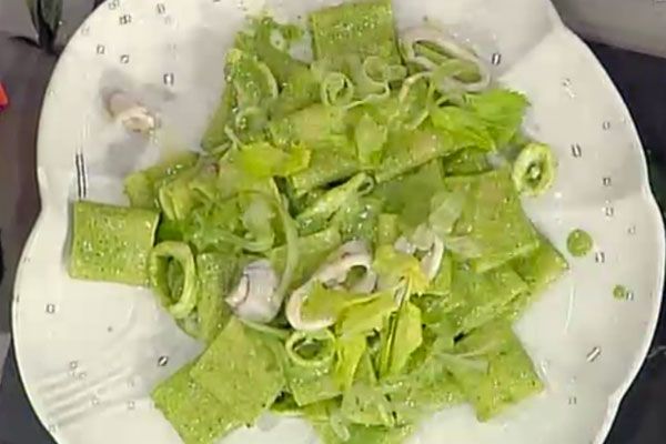 Paccheri al pesto di sedano e calamari - Sergio Barzetti