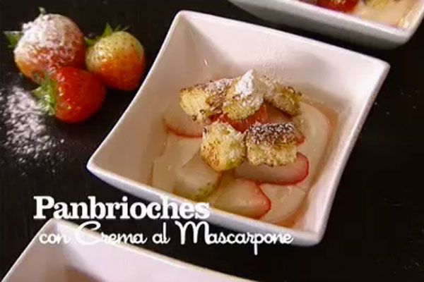 Panbrioches con crema al mascarpone  - I men di Benedetta