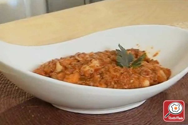 Pappa al pomodoro con moscardini - cotto e mangiato