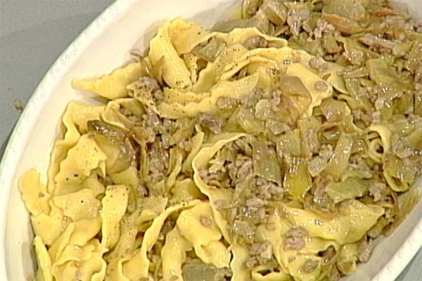 Pappardelle con agnello e carciofi - Anna Moroni