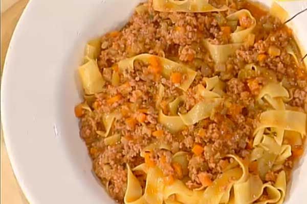 Pappardelle al rag di cinghiale