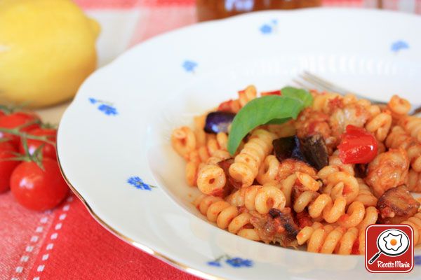 Pasta con le melanzane e 'nduja