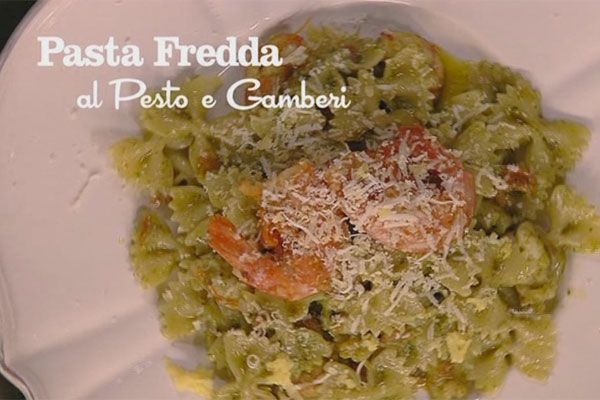 Pasta fredda con pesto e gamberi - I men di Benedetta