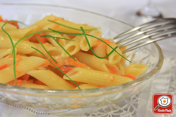 Pasta zucca e bacon