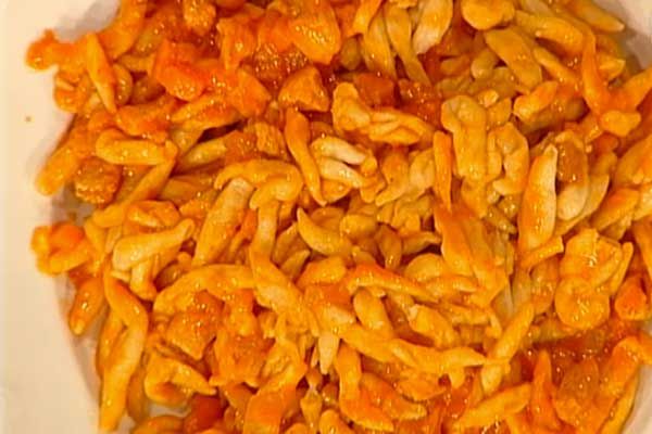 Pencinelle al farro con sugo ricco