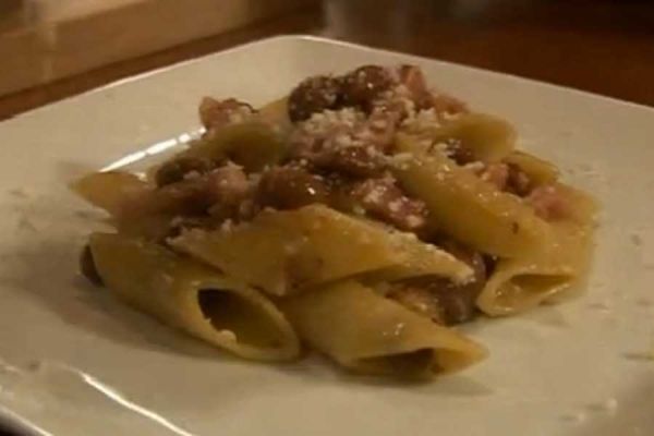 Penne bacon e fagioli - cotto e mangiato