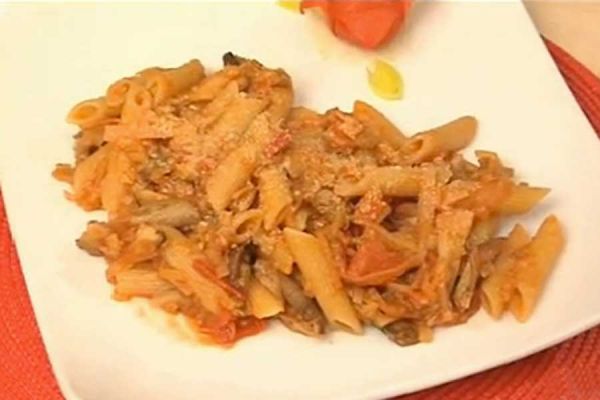 Penne al porro coi funghi - cotto e mangiato