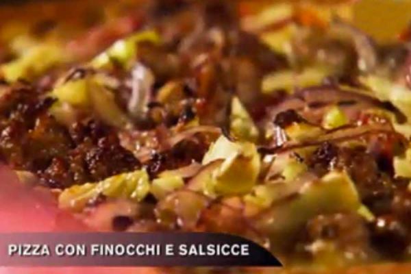 Pizza con finocchi e salsicce - Cucina con Buddy