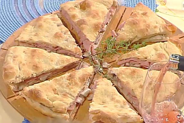 Ricetta Pizza funghi e mortadella - Gabriele Bonci Pizza funghi e mortadella - Gabriele Bonci