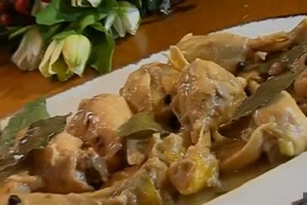 Pollo alla birra - cotto e mangiato