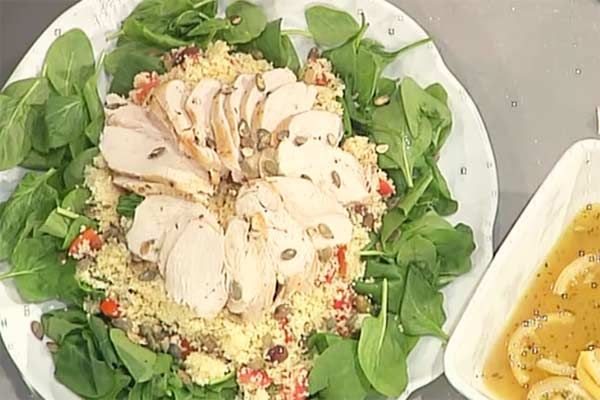 Pollo al limone con cous cous di verdure