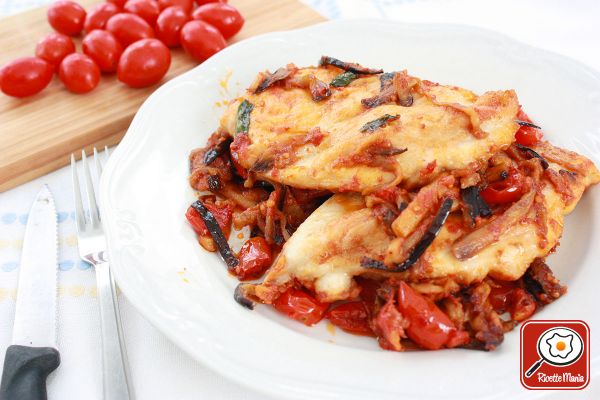 Petto di pollo alle melanzane