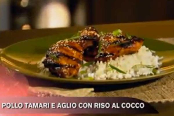 Pollo tamari e aglio con riso al cocco - Cucina con Buddy