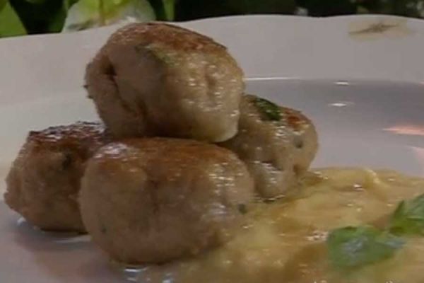 Polpette con fonduta e porri - cotto e mangiato