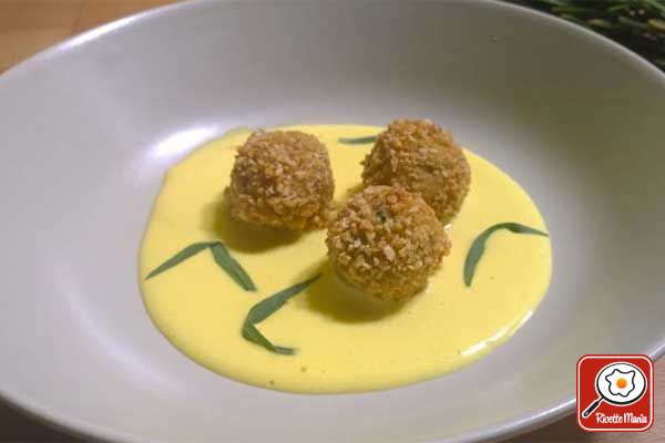 Polpette di vitello con crema di stracchino