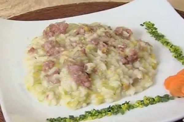 Risotto ai porri - cotto e mangiato