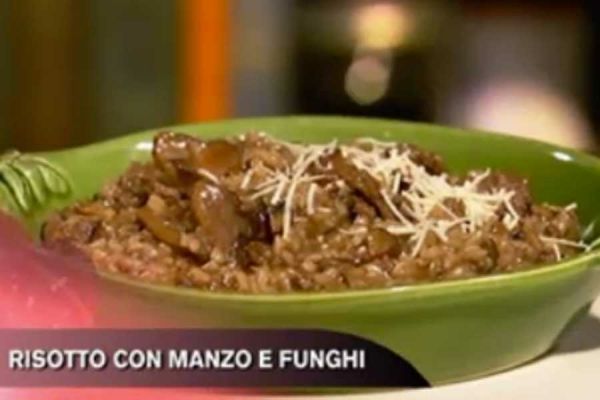 Risotto con manzo e funghi - Cucina con Buddy