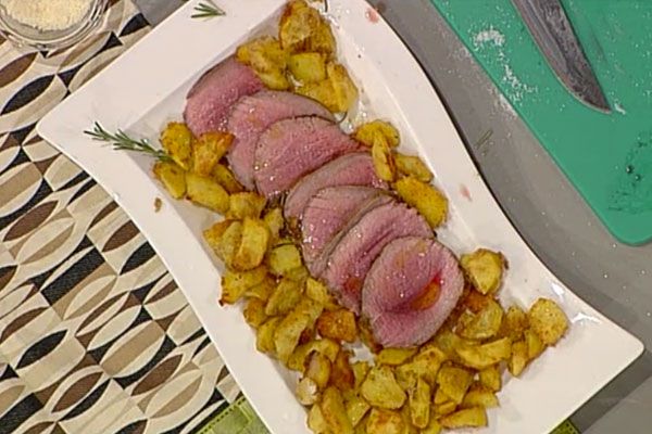 Roast beef con patate