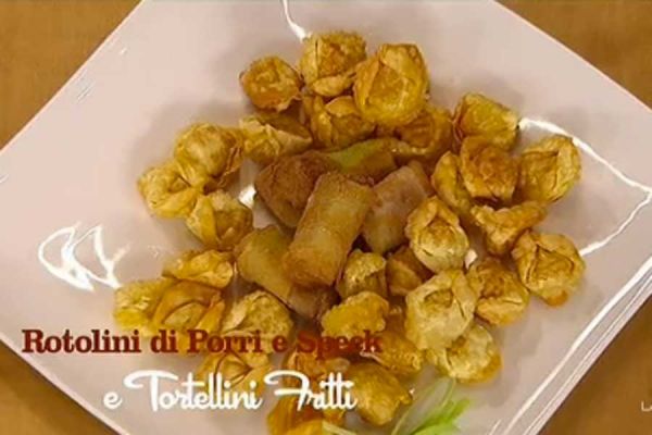 Rotolini di porri speck e tortellini fritti - I men di Benedetta