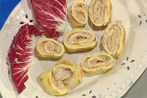 Rotolini di frittata al tonno - Antonella Clerici