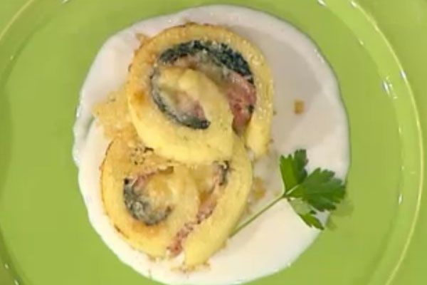 Rotolo di semolino al prosciutto e formaggio - Sergio Barzetti